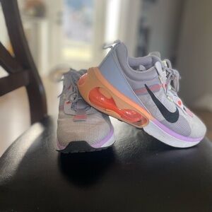 Nike Air Max Sneakers in Gray and Orange